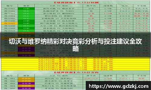 切沃与维罗纳精彩对决竞彩分析与投注建议全攻略